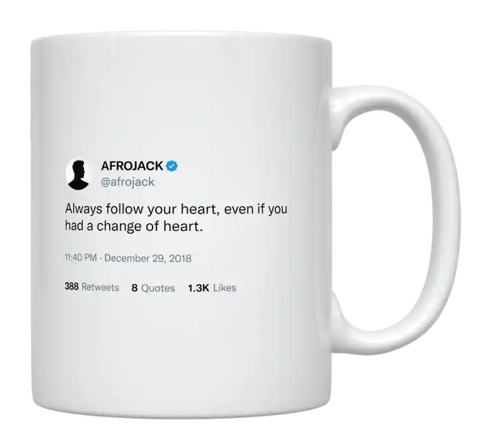 Afrojack - Always Follow Your Heart- mug