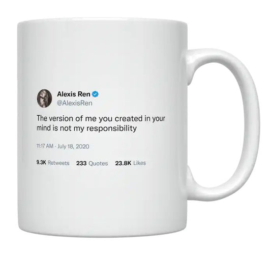 Alexis Ren - The Version of Me You Created- mug