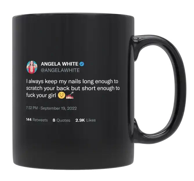 Angela White - Always Keep My Nails Long- mug