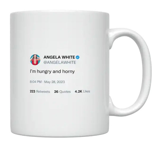 Angela White - I’m Hungry and Horny- mug