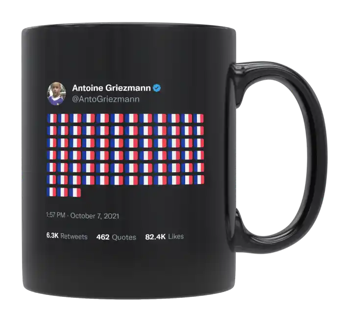 Antoine Griezmann - France Flags-tweet on mug
