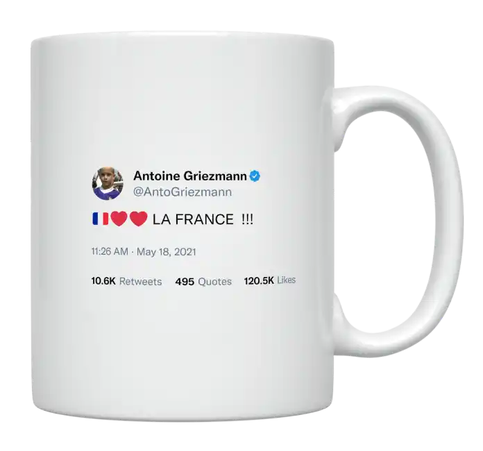 Antoine Griezmann - La France-tweet on mug