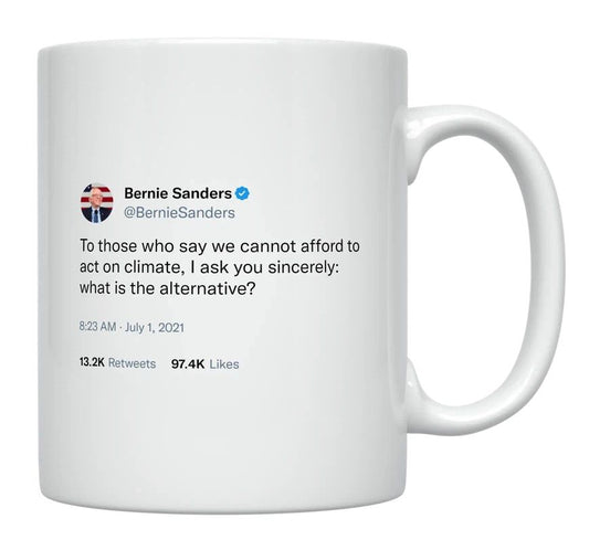 Bernie Sanders - Climate Change- mug