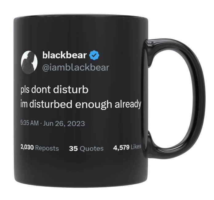 Blackbear - Please Don’t Disturb- mug