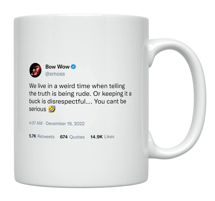Bow Wow - Telling the Truth-tweet on mug