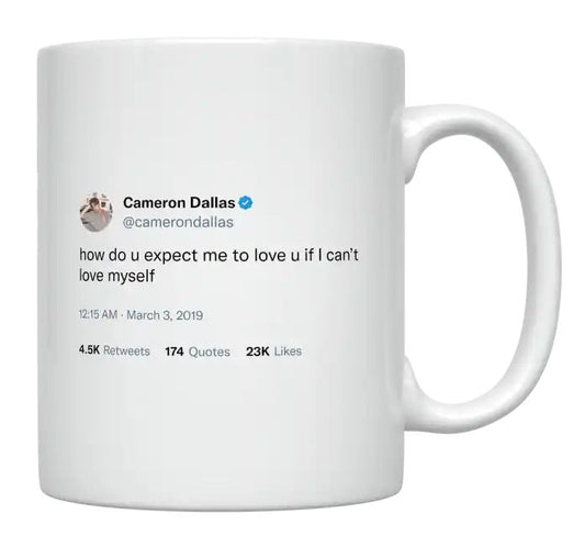 Cameron Dallas - How Do You Expect Me to Love You- mug