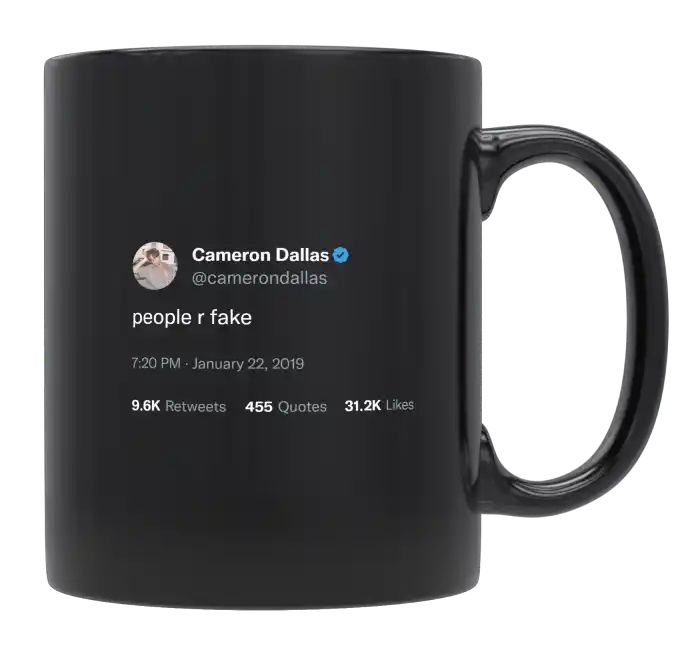 Cameron Dallas - People Are Fake- mug