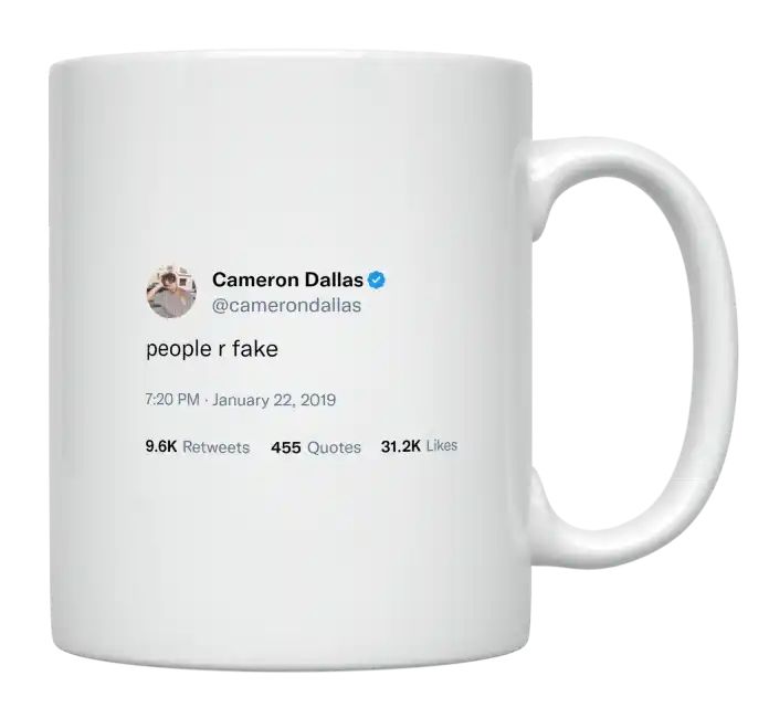 Cameron Dallas - People Are Fake- mug