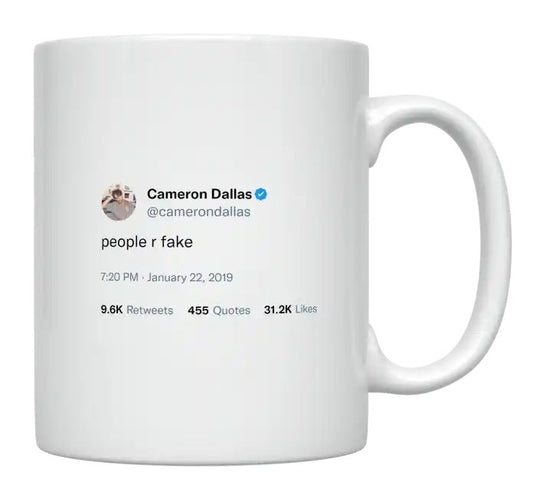 Cameron Dallas - People Are Fake- mug