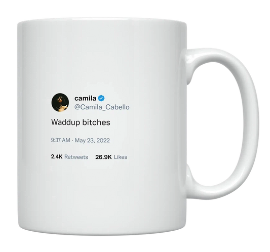 Camila Cabello - What’s up Bitches-tweet on mug