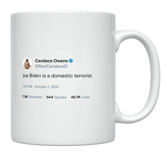 Candace Owens - Joe Biden Is a Domestic Terrorist- mug