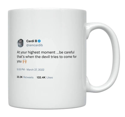 Cardi B - Be Careful at Your Highest- mug