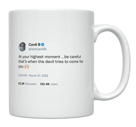 Cardi B - Be Careful at Your Highest- mug