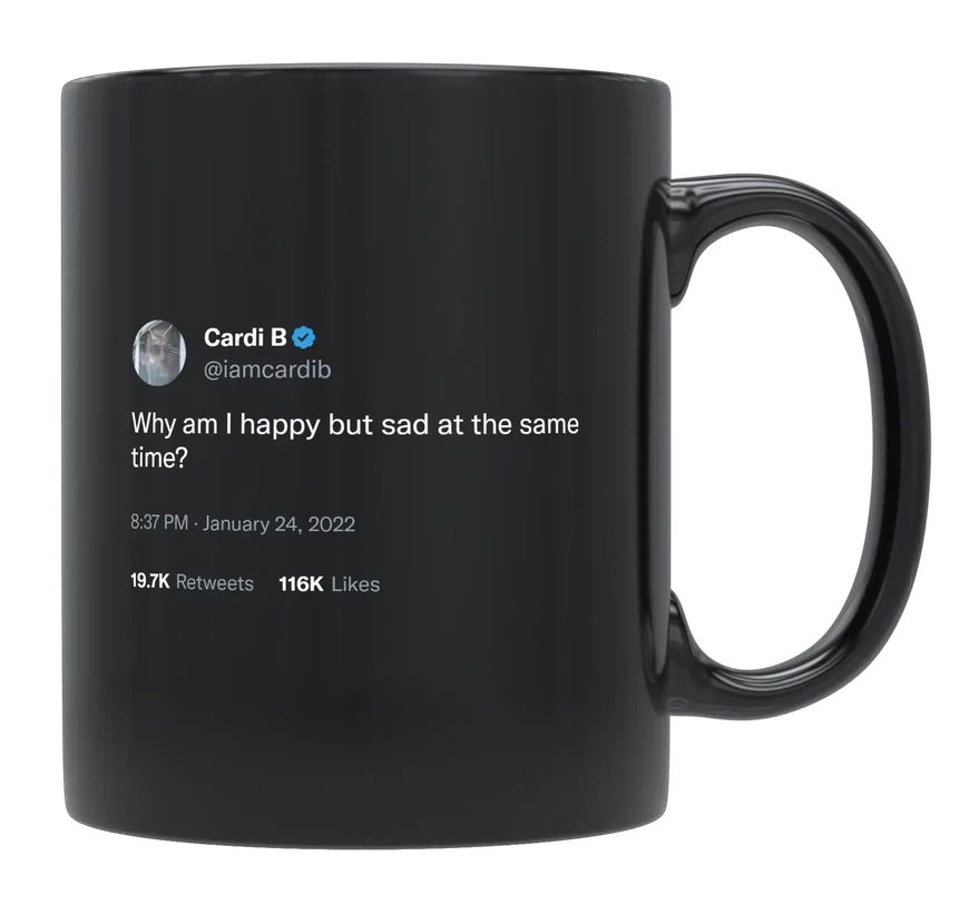 Cardi B - Happy but Sad- mug