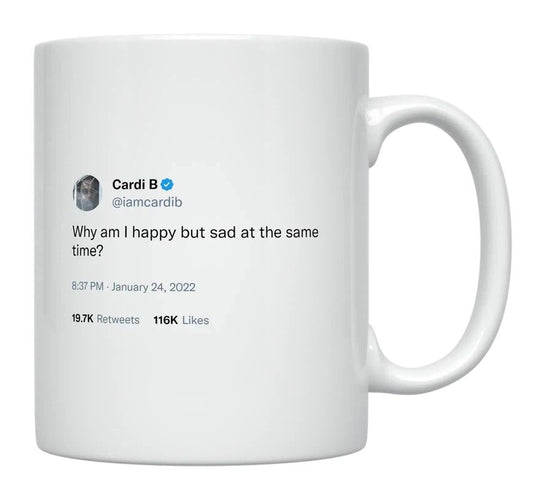 Cardi B - Happy but Sad- mug