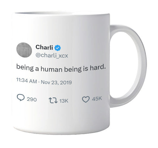 Charli XCX - Being a Human Being Is Hard- mug