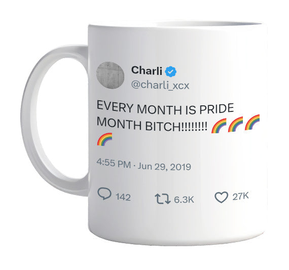 Charli XCX - Every Month Is Pride Month- mug