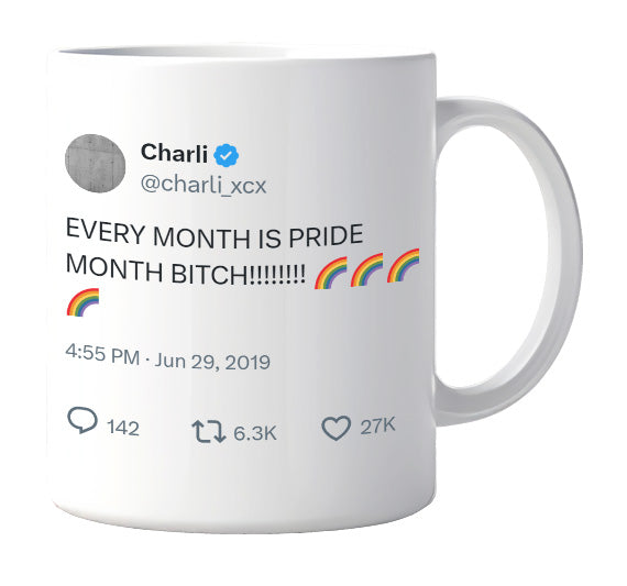 Charli XCX - Every Month Is Pride Month- mug