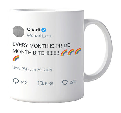 Charli XCX - Every Month Is Pride Month- mug