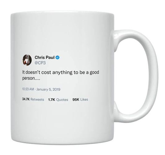 Chris Paul - Be a Good Person- mug