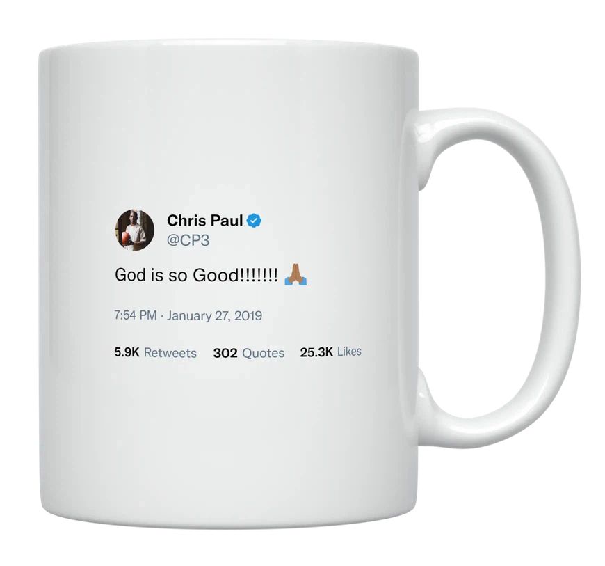 Chris Paul - God Is Good- mug