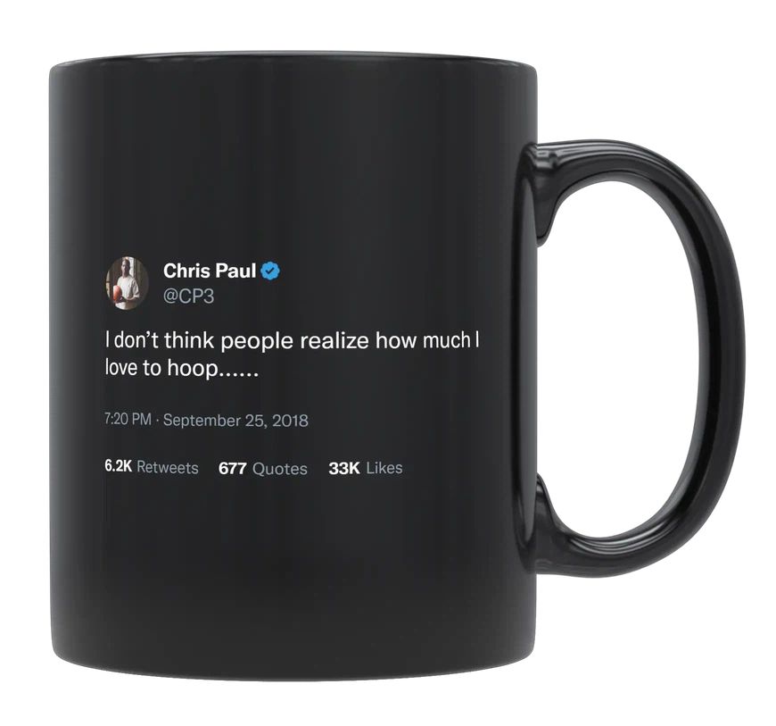 Chris Paul - I Love to Hoop- mug