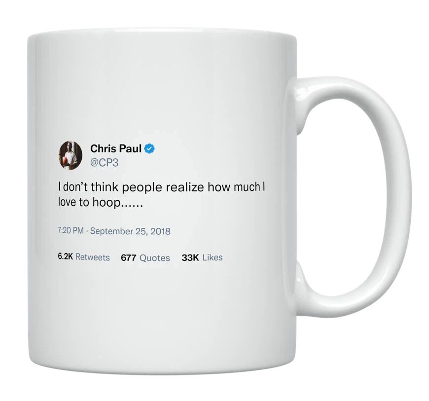 Chris Paul - I Love to Hoop- mug