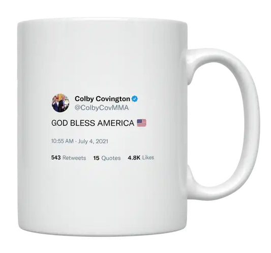 Colby Covington - God Bless America- mug