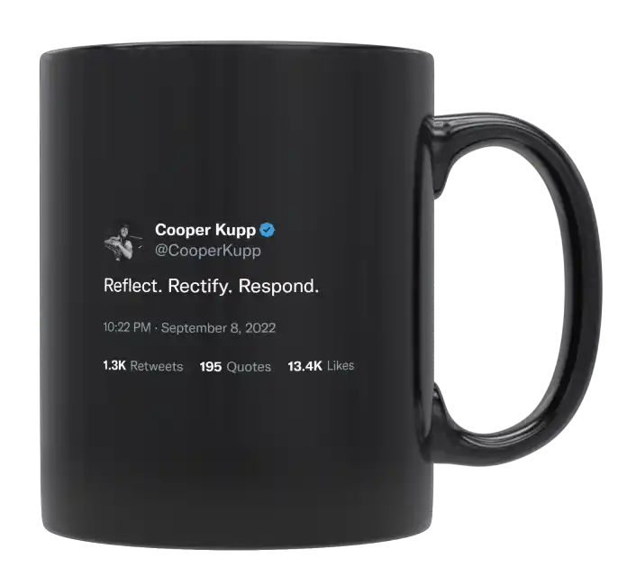 Cooper Kupp - Reflect, Rectify, Respond- mug