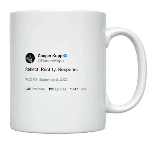 Cooper Kupp - Reflect, Rectify, Respond- mug