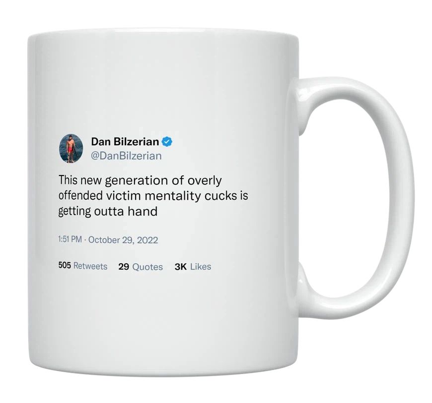 Dan Bilzerian - Offended Victim Mentality- mug