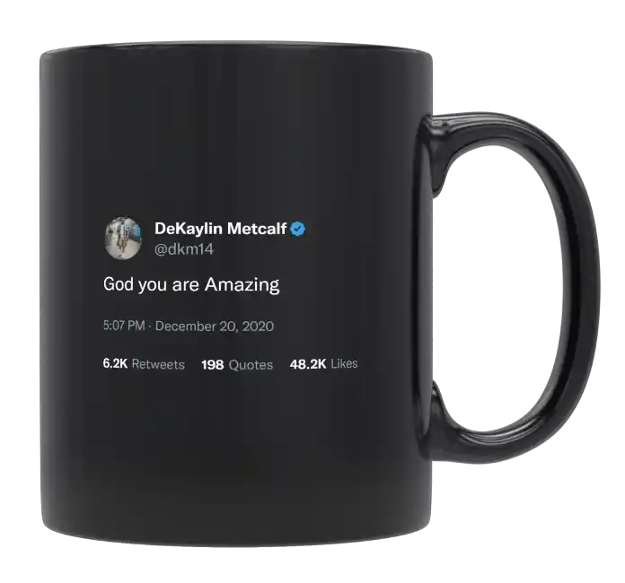 DeKaylin Metcalf - God Is Amazing-tweet on mug