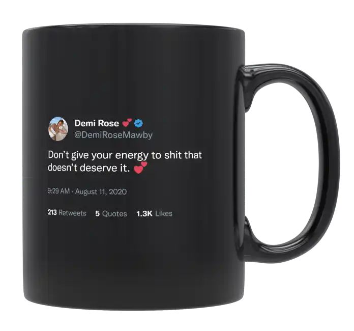 Demi Rose - Don’t Give Your Energy- mug