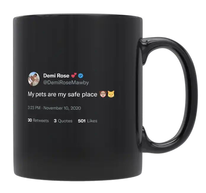 Demi Rose - My Pets Are My Safe Place- mug