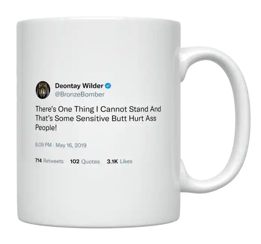 Deontay Wilder - I Can’t Stand Sensitive People- mug