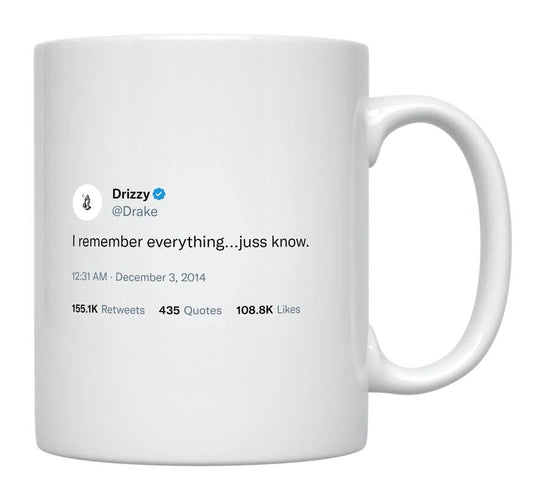 Drake - I Remember Everything- mug