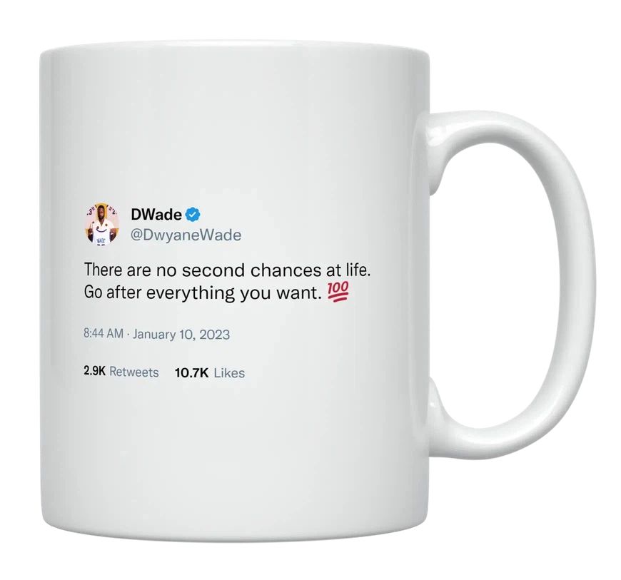 Dwyane Wade - There Is No Second Chance- mug