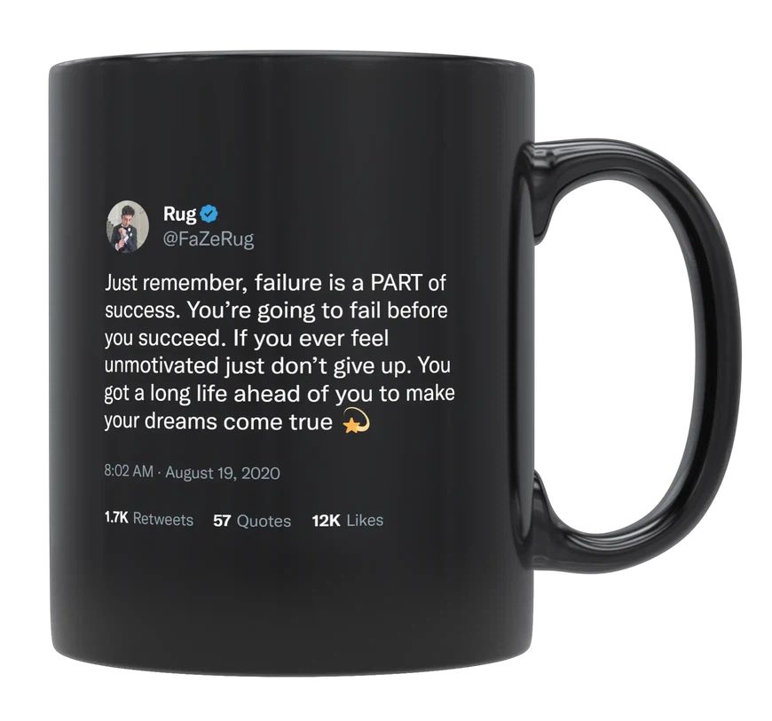 FaZe Rug - Failure Is a Part of Success- mug