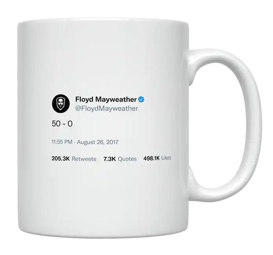 Floyd Mayweather - 50 and 0- mug