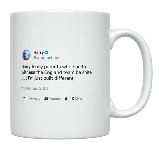 Harry Lewis - Sorry to My Parents for the England Team- mug