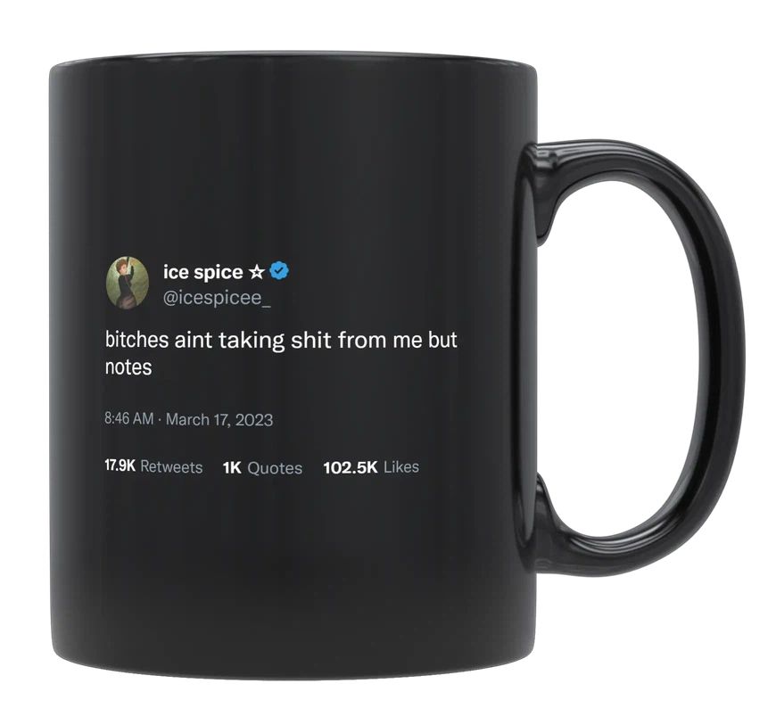 Ice Spice - Taking Notes From Me- mug