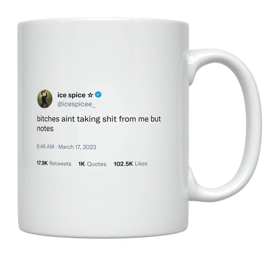 Ice Spice - Taking Notes From Me- mug