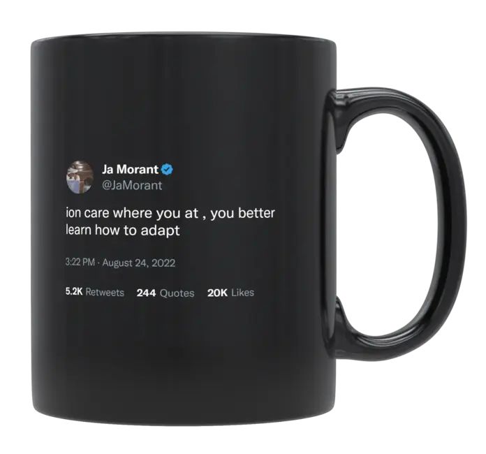 Ja Morant - Learn to Adapt- mug