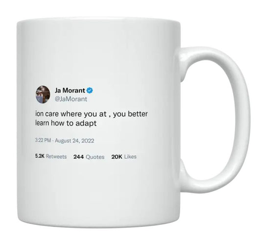 Ja Morant - Learn to Adapt- mug