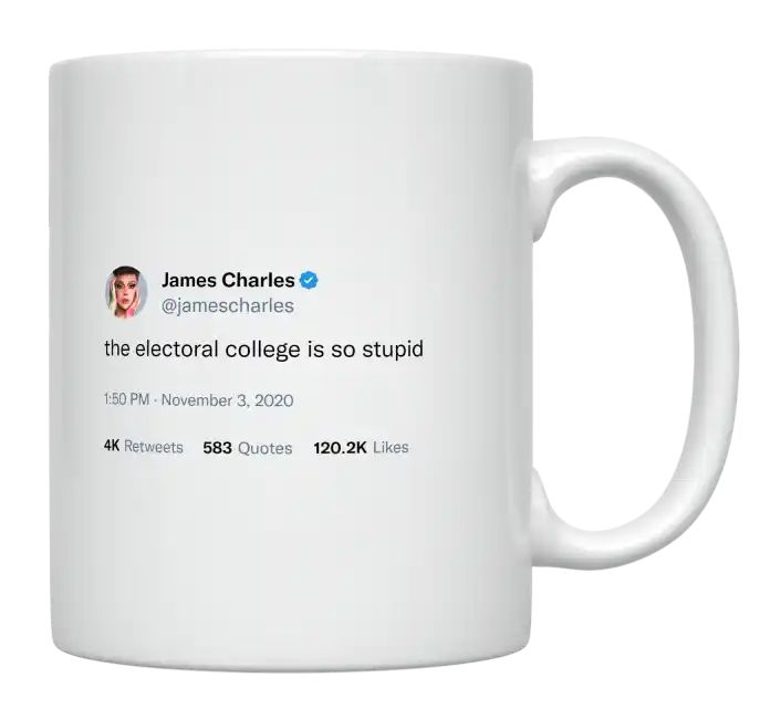 James Charles - The Electoral College Is So Stupid- mug