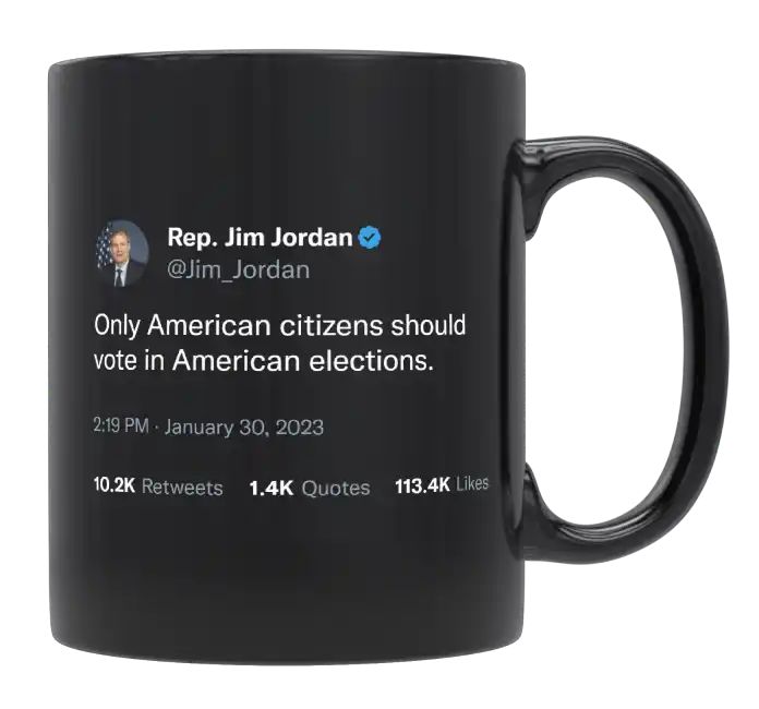 Jim Jordan - Only American Citizens Should Vote in American Elections- mug