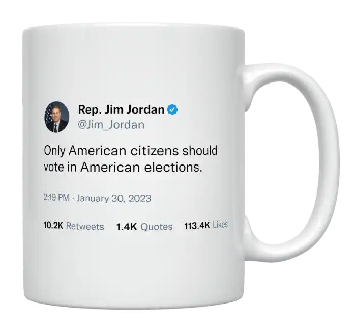 Jim Jordan - Only American Citizens Should Vote in American Elections- mug