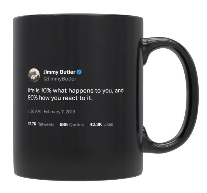 Jimmy Butler - Life Is How You React to It- mug