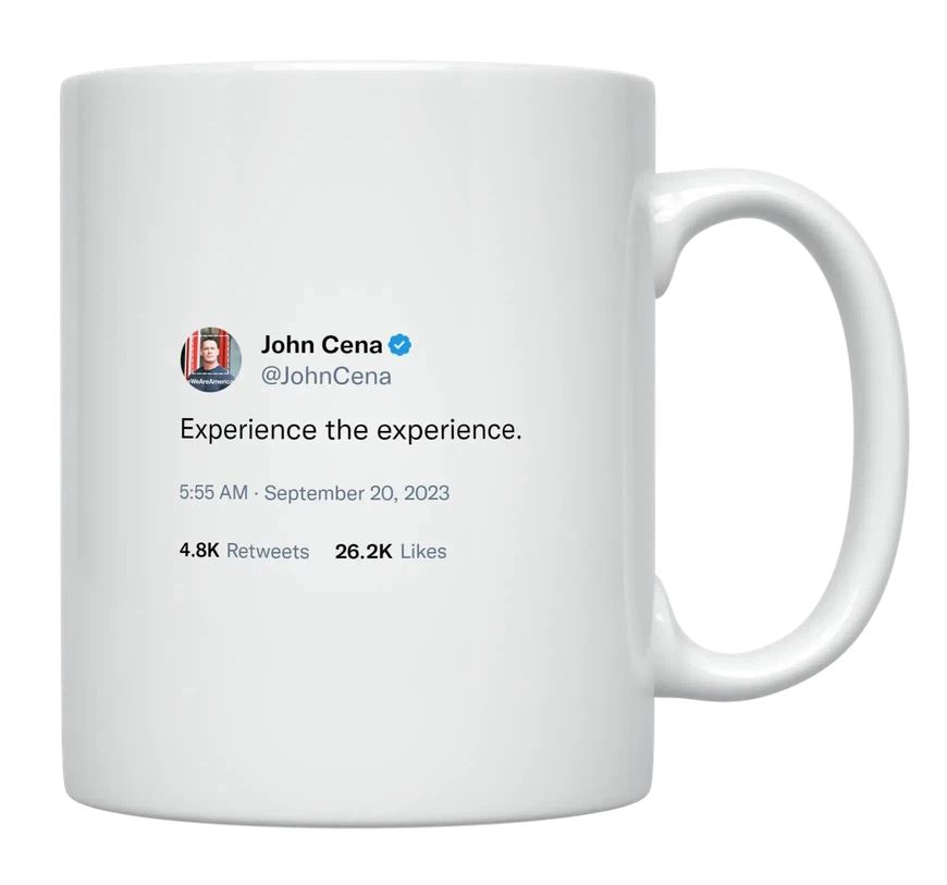 John Cena - Experience the Experience- mug