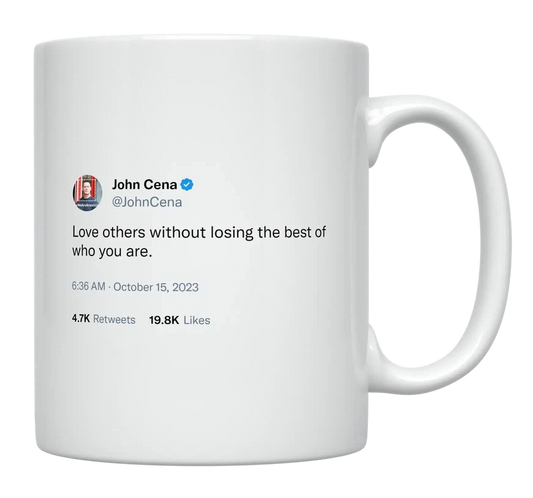 John Cena - Love Others-tweet on mug